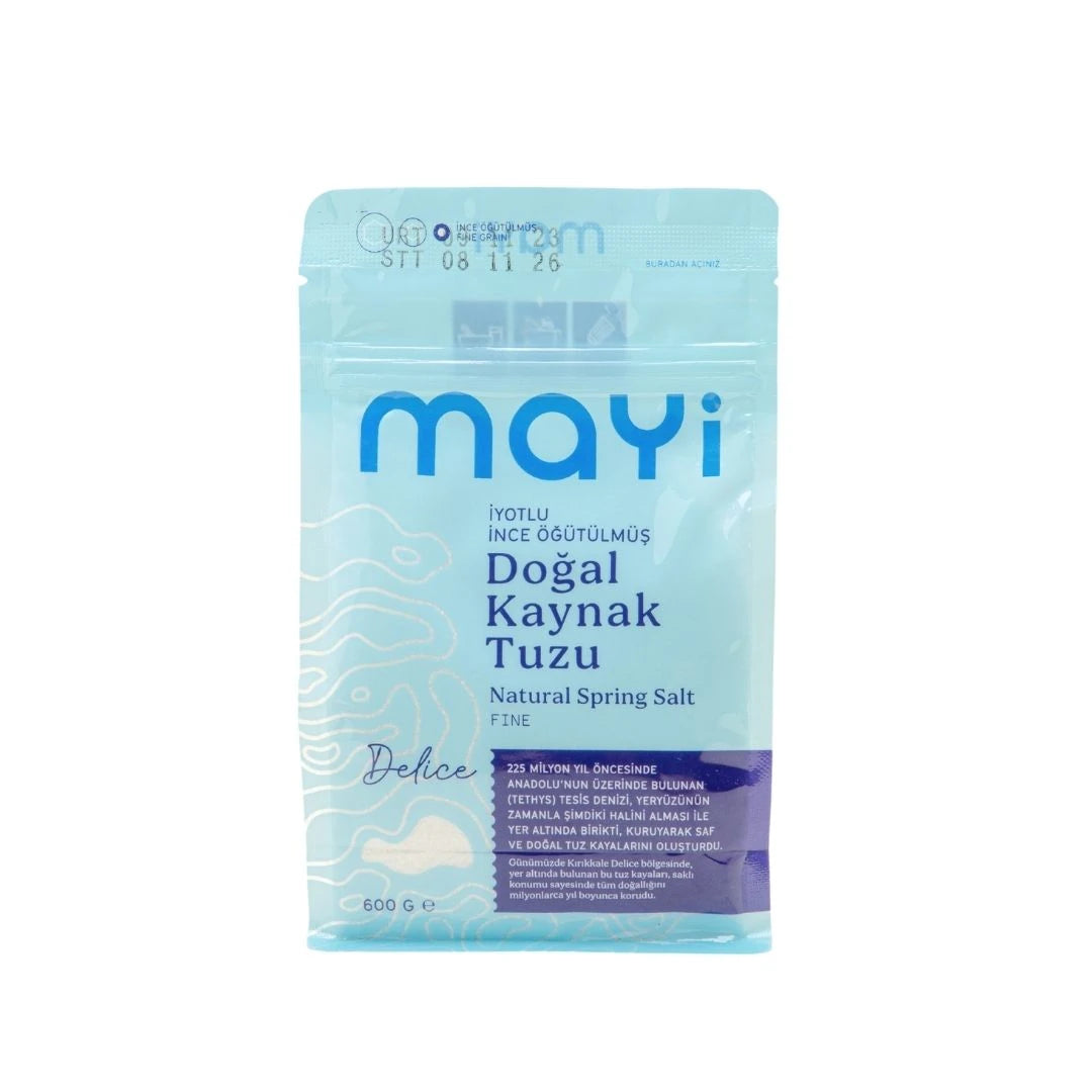 Mayi Salz Jodiertes feines gemahlenes Naturquellsalz 600 g Natursalz –  shifaah
