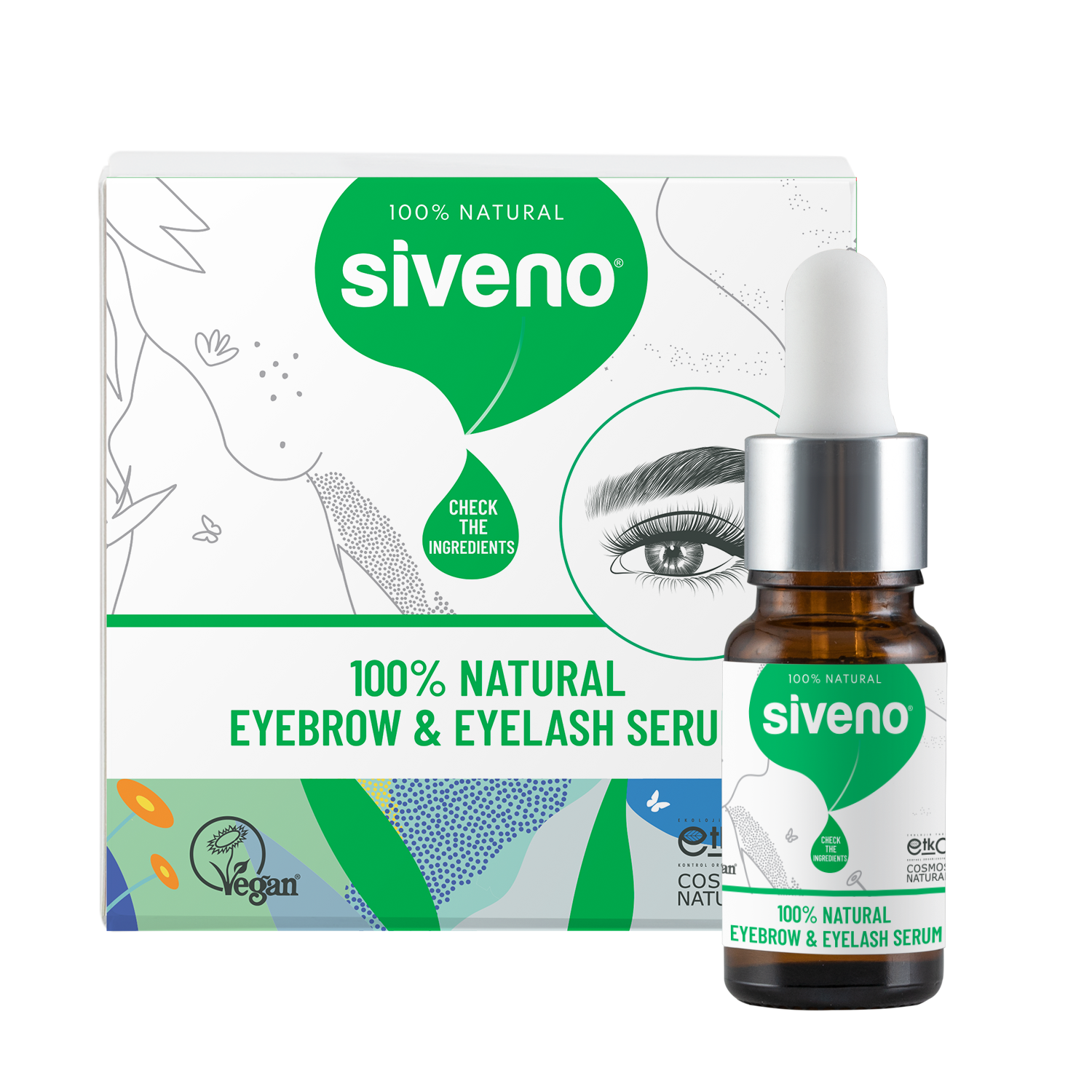Natürliches Augenbrauen- & Wimpernserum – Für einen gesunden und vollen  Look – shifaah