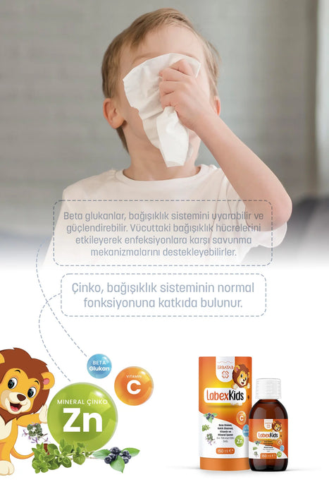 ERBATAB Labex Kids Çocuk Multivitamin Şurup 150 ml