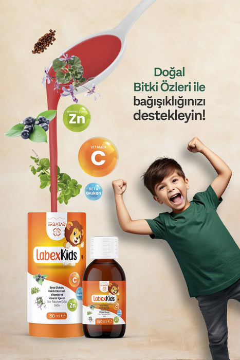 ERBATAB Labex Kids Çocuk Multivitamin Şurup 150 ml