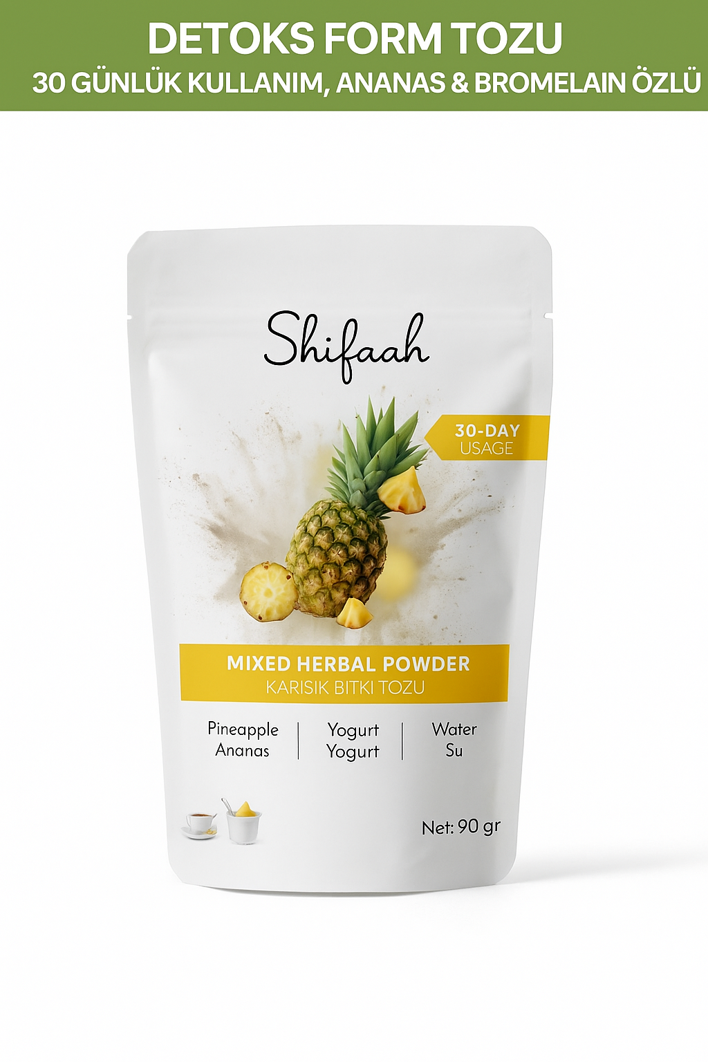 Bromelain ve Ananas Özlü Doğal Detoks Desteği