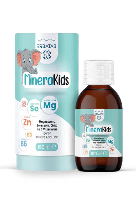 Çocuk Multivitamin ( Magnezyum, Çinko, Selenyum ) Mineral Kids 150 ml