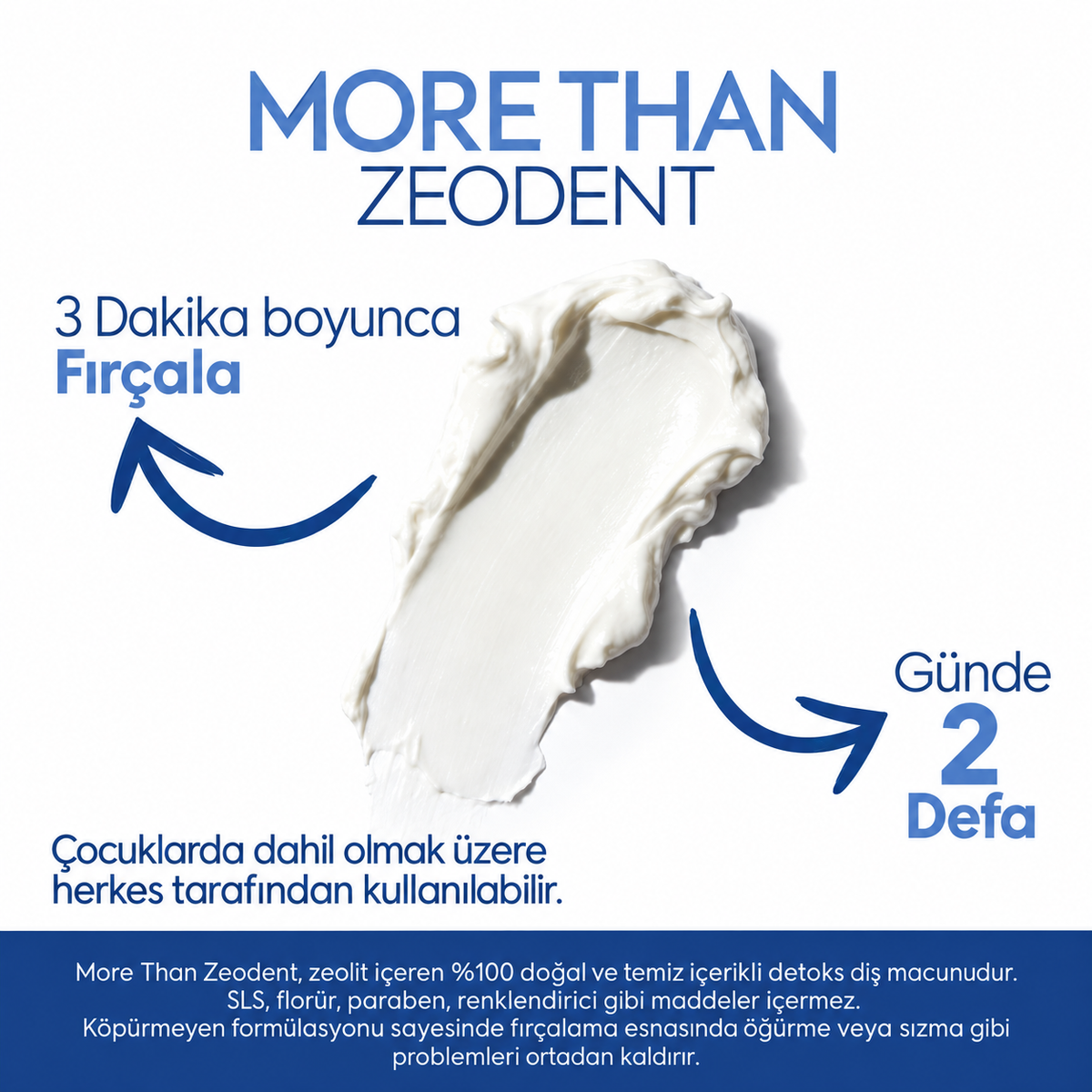 More Than Zeodent Zeolitli Doğal Diş Macunu – 100 g