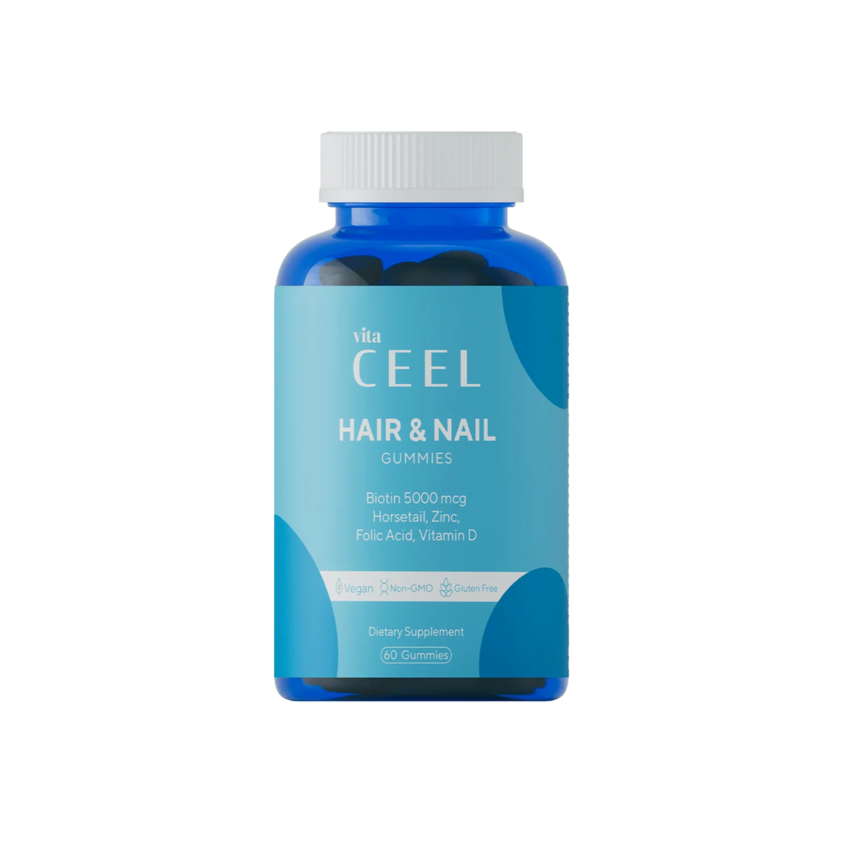 Vita CEEL Hair & Nail Gummies – Biotin İçeren Saç ve Tırnak Takviyesi | 60 Adet
