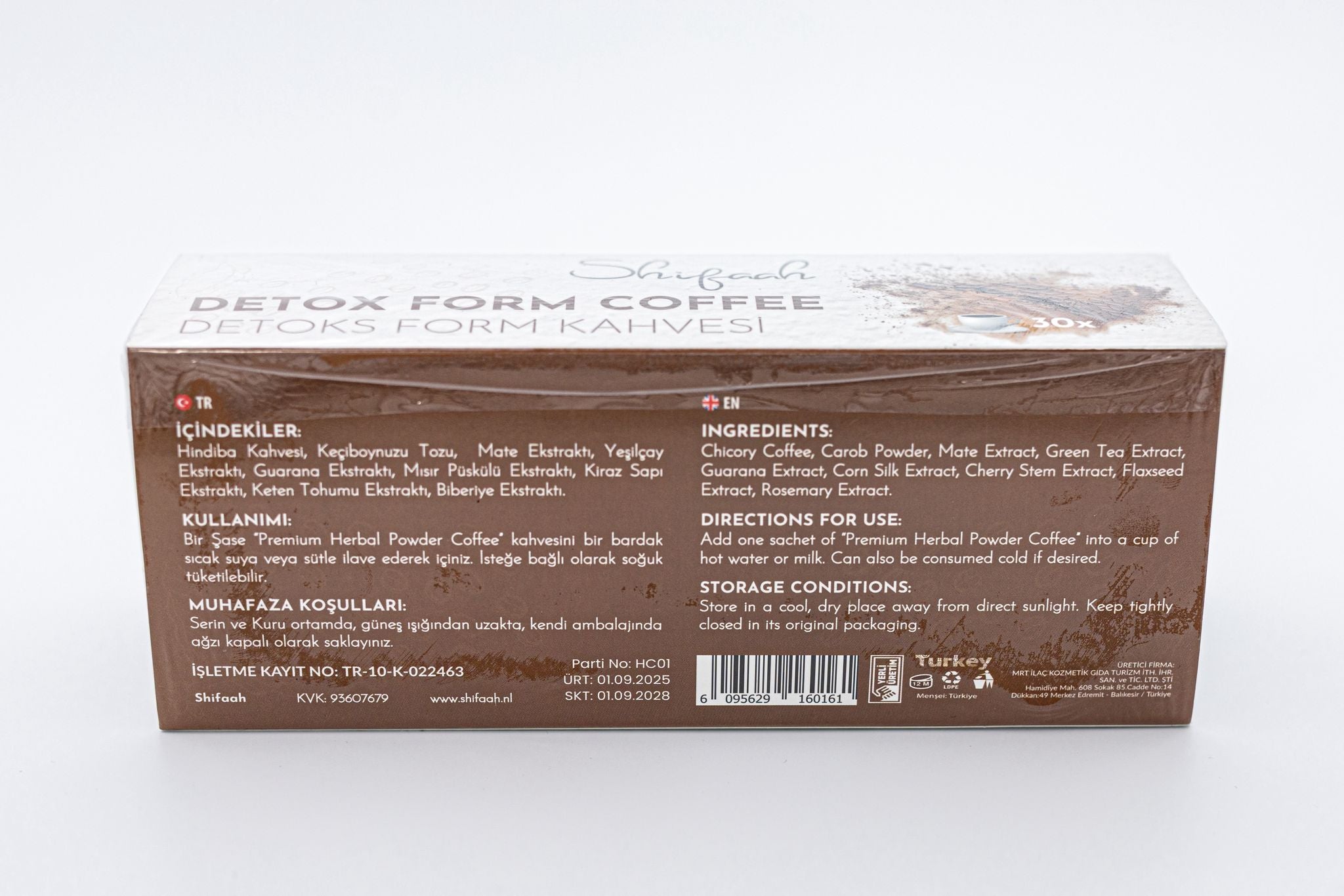 DETOX FORM HINDIBA KAHVESİ DOĞAL İÇERİKLİ ÖZEL FORMÜL 1 AYLIK KULLANIM