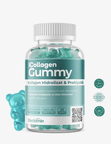 Doctamin iCollagen Gummy 60 Adet | Hidrolize Kolajen & Prebiyotik