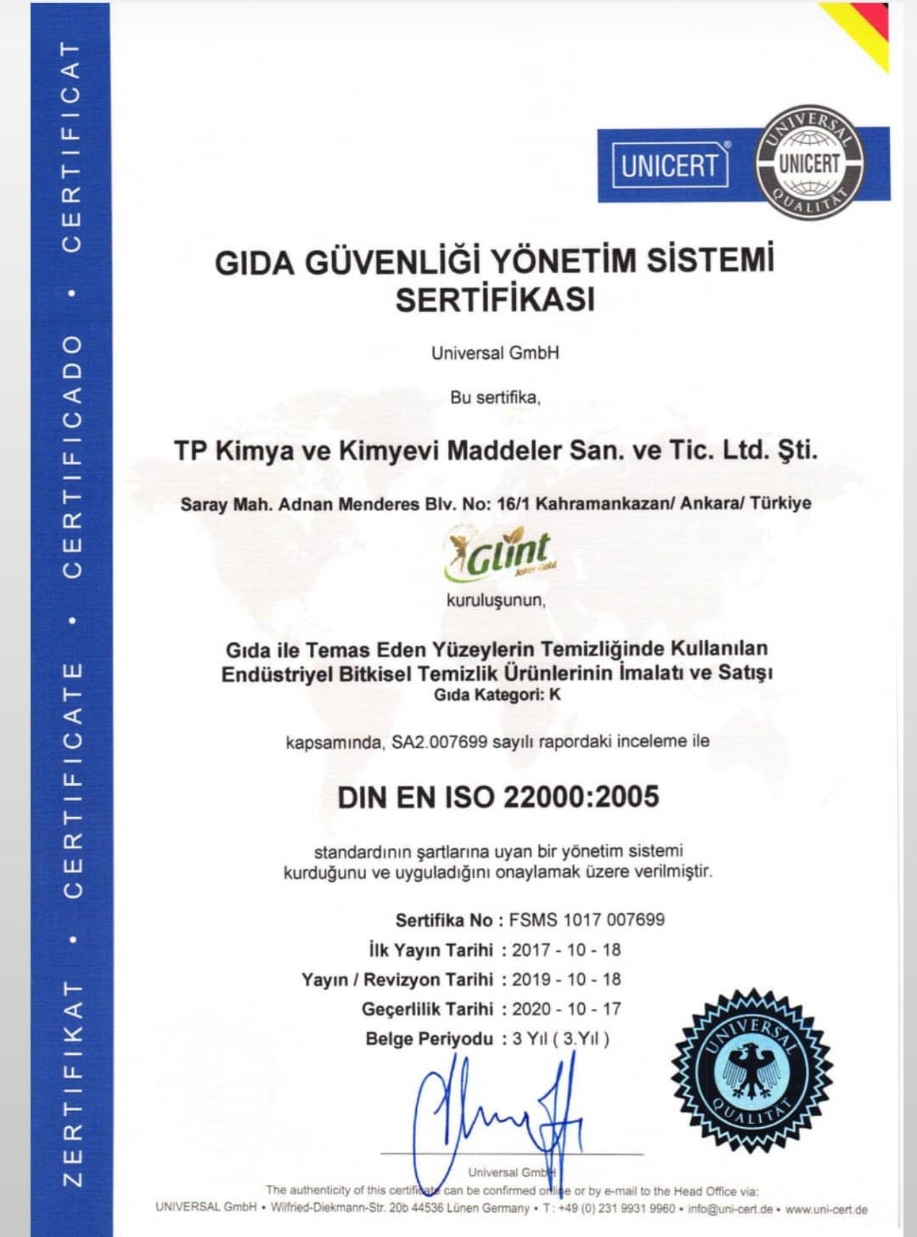 GLİNT Çok amaçlı Temizleyici