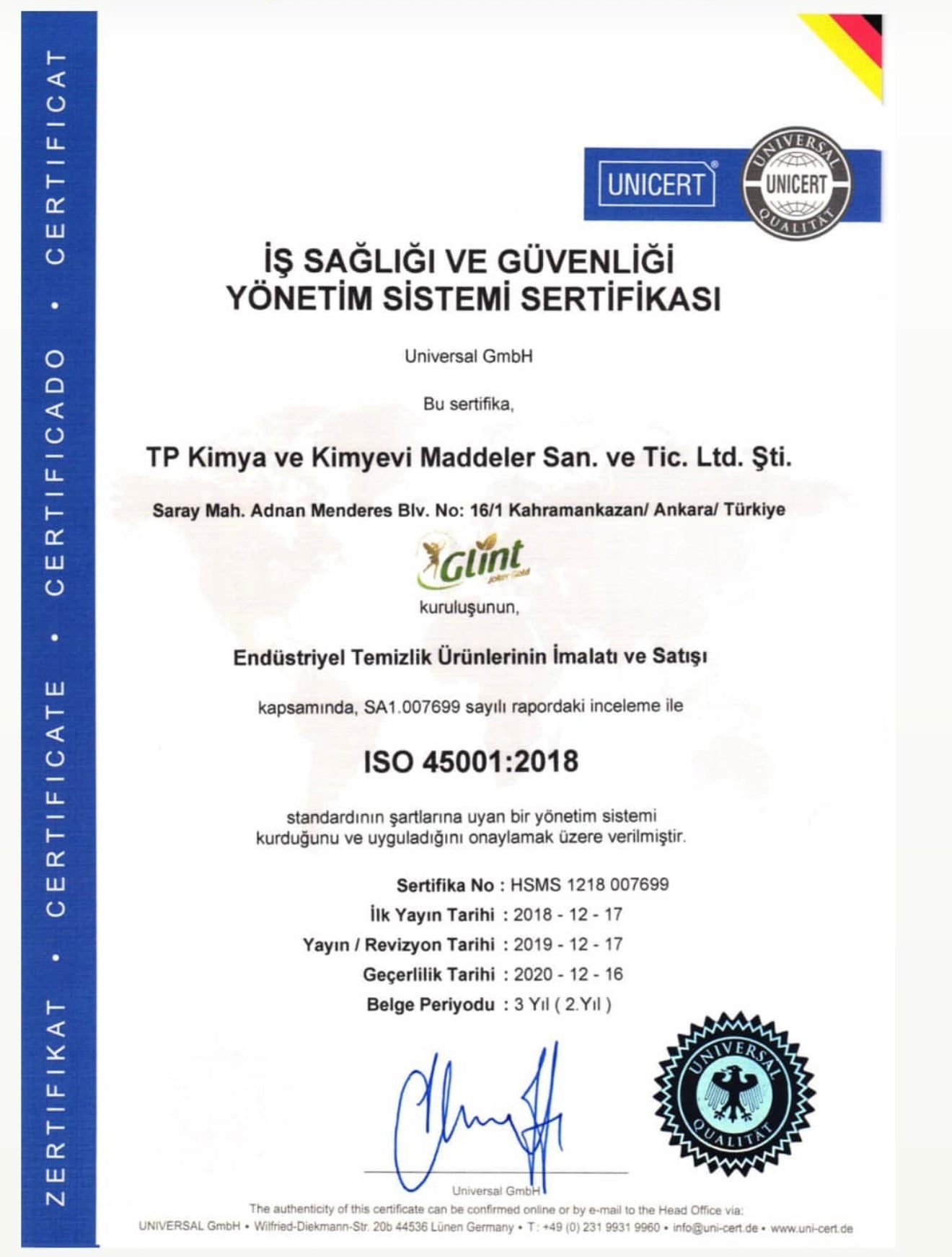 GLİNT Çok amaçlı Temizleyici