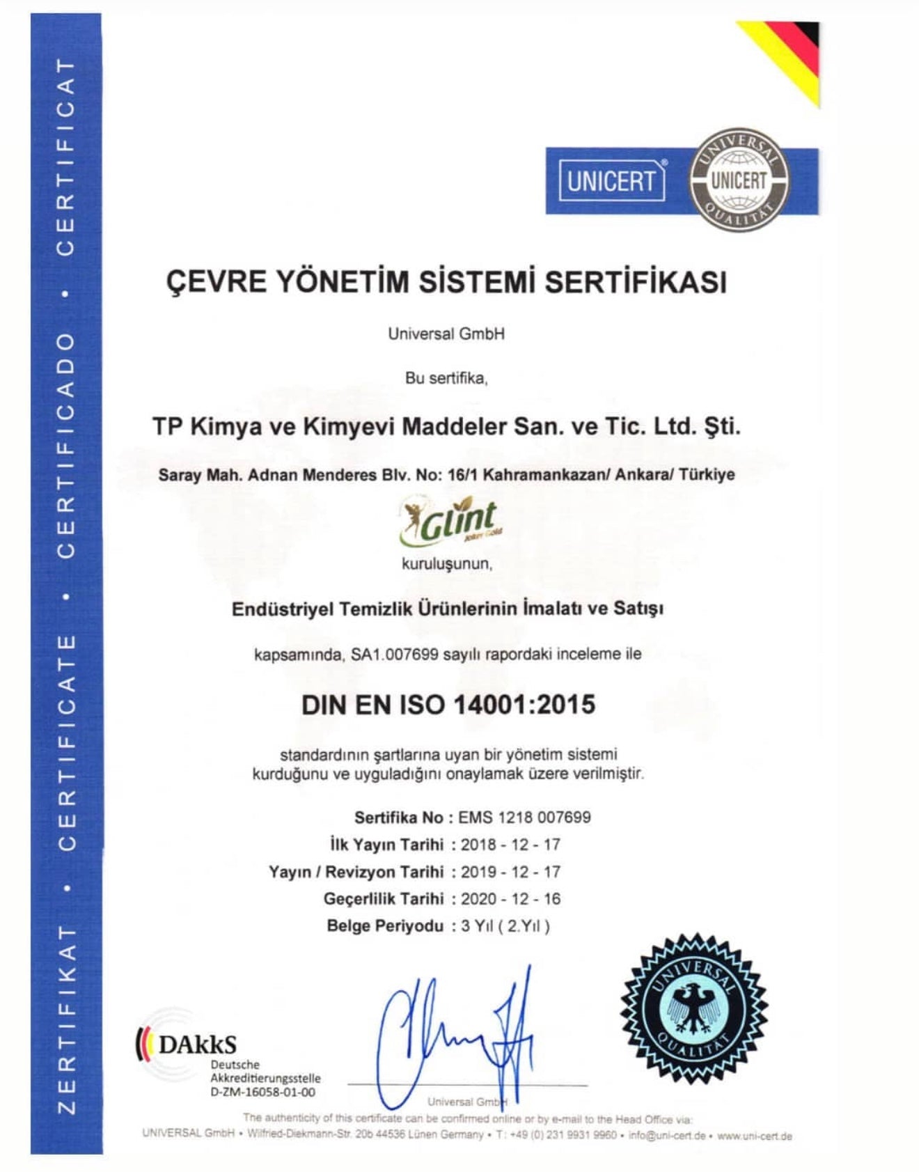 GLİNT Çok amaçlı Temizleyici