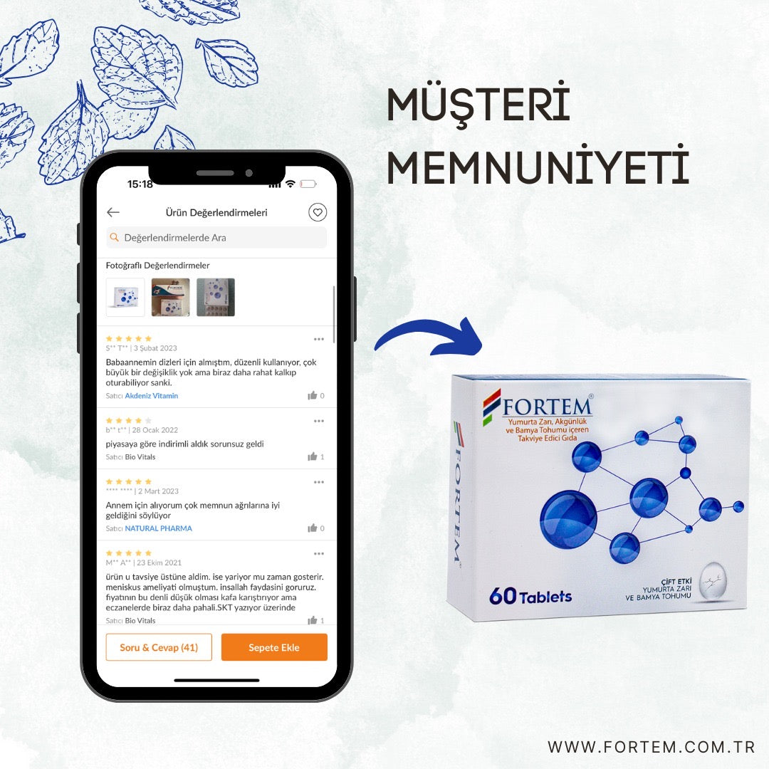 Fortem yumurta zarı akgünlük bamya tohumu içeren takviye edici gıda