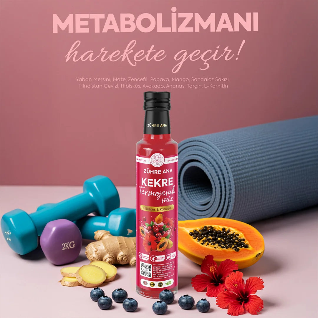 Kekre Termojenik Mix 250 ml – Bitkisel İçerikli Konsantre İçecek