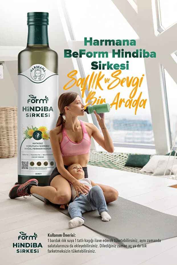 Harmana BeForm Hindiba Sirkesi 250 ml – Doğal İçerikli Özel Fermente Sirke