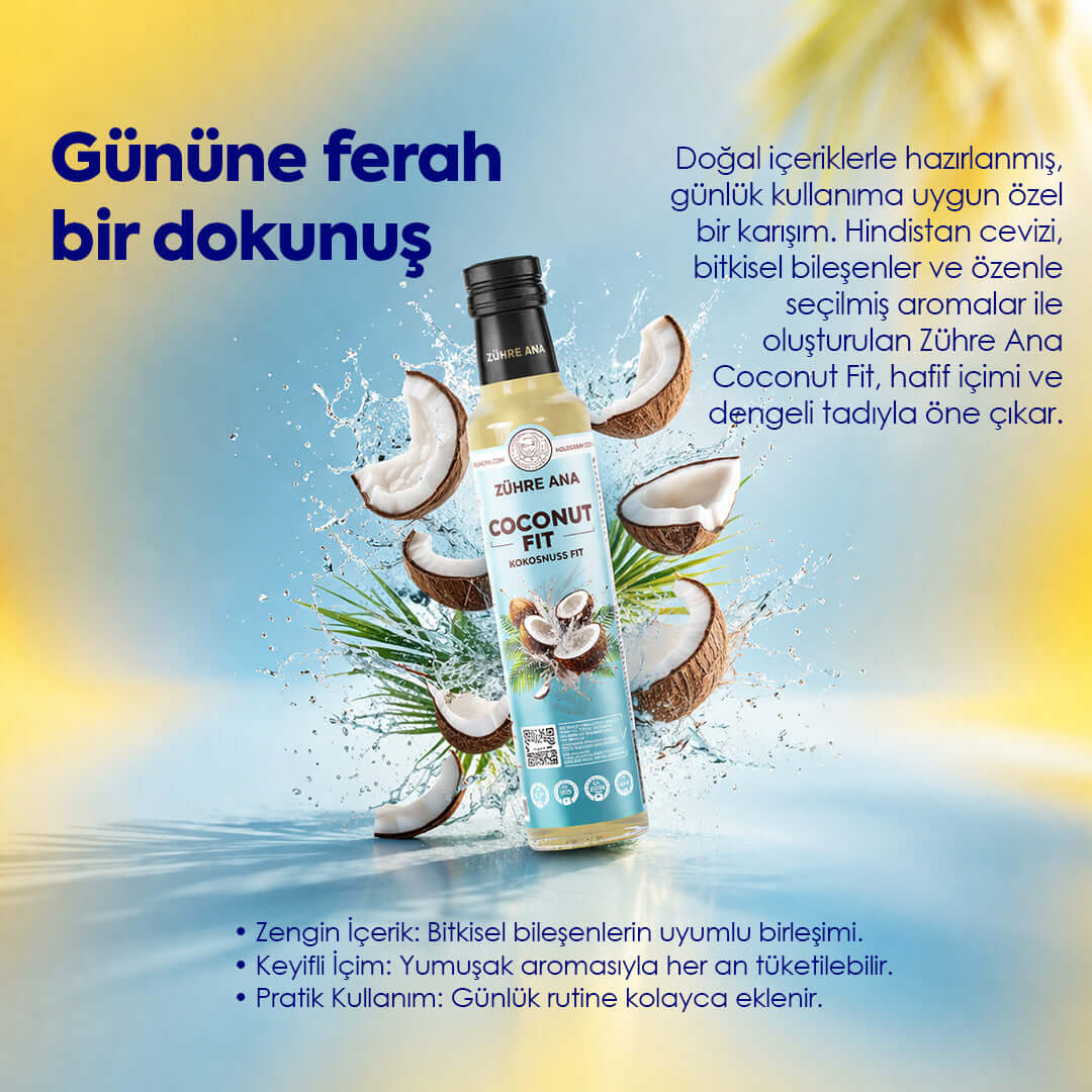 Zühre Ana Coconut Fit Fermente Hindistan Cevizli Bitkisel Karışım 250 ml