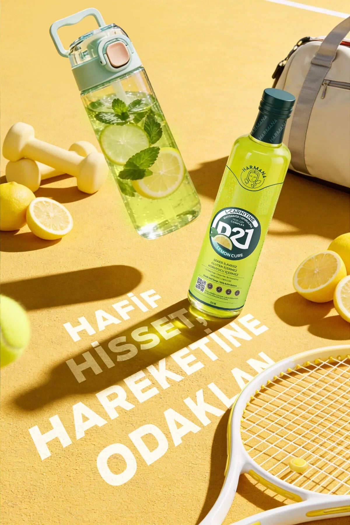 HARMANA D-21 Lemon Cure L-Carnitine İçeren Fonksiyonel İçecek 250 ml