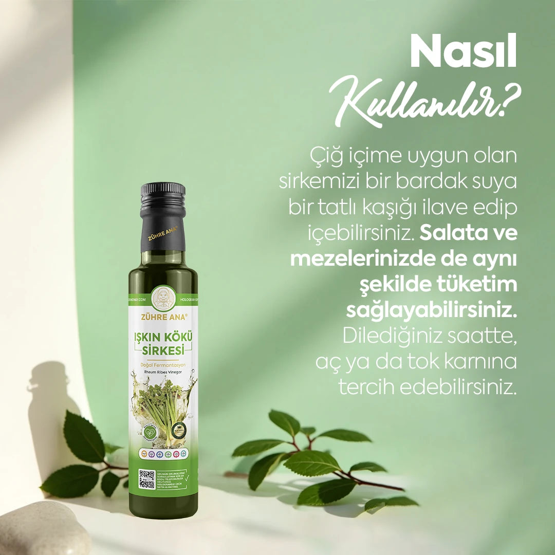 Zühre Ana Işkın Kökü Sirkesi Doğal Fermantasyon