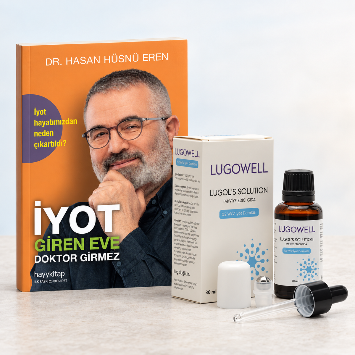 PİPET VE ROLL-ON başlıklı Iyot - Lugowell %2  İyot Damlası