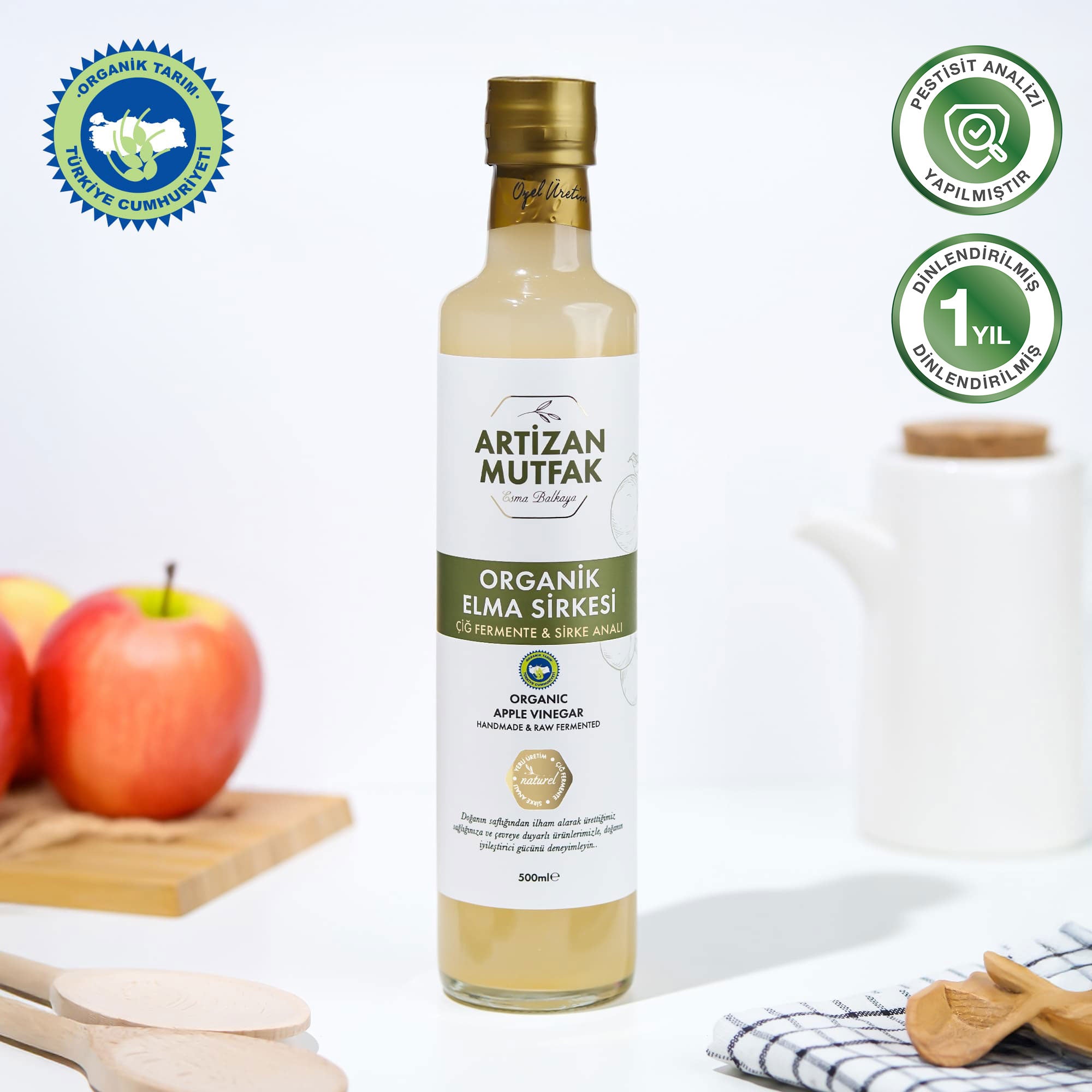 Organik Elma Sirkesi