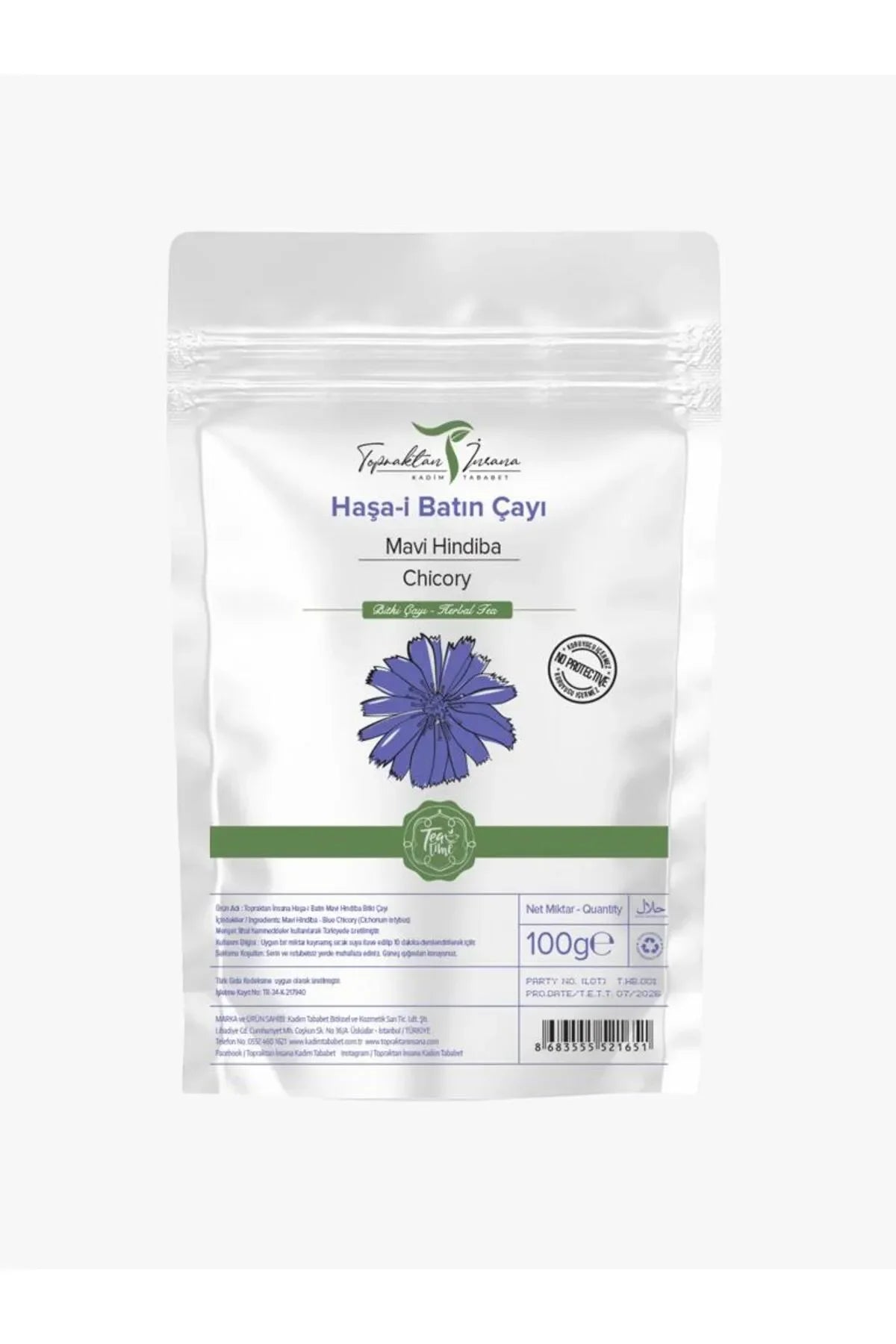 HAŞÂ-İ BATIN / MAVİ HİNDİBA ÇAYI 100 GR