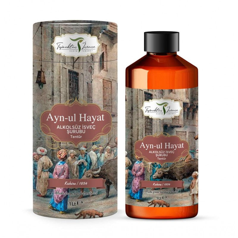 AYN-UL HAYAT / ALKOLSÜZ İSVEÇ ŞURUBU SİRKELİ TENTÜR 1 LİTRE