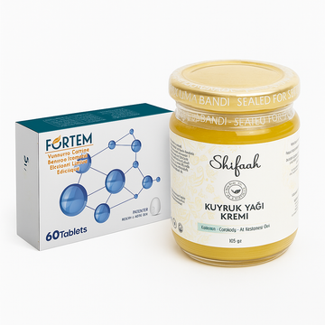 Kas ve Eklem Rahatlatıcı Paket
(Fortem + Shifaah Kuyruk Yağı Kremi)