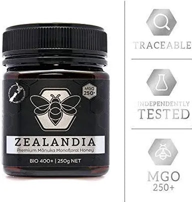 Manuka Honig MGO 250+ – Natürlicher & Starker Honig aus Neuseeland 250 GRAMM