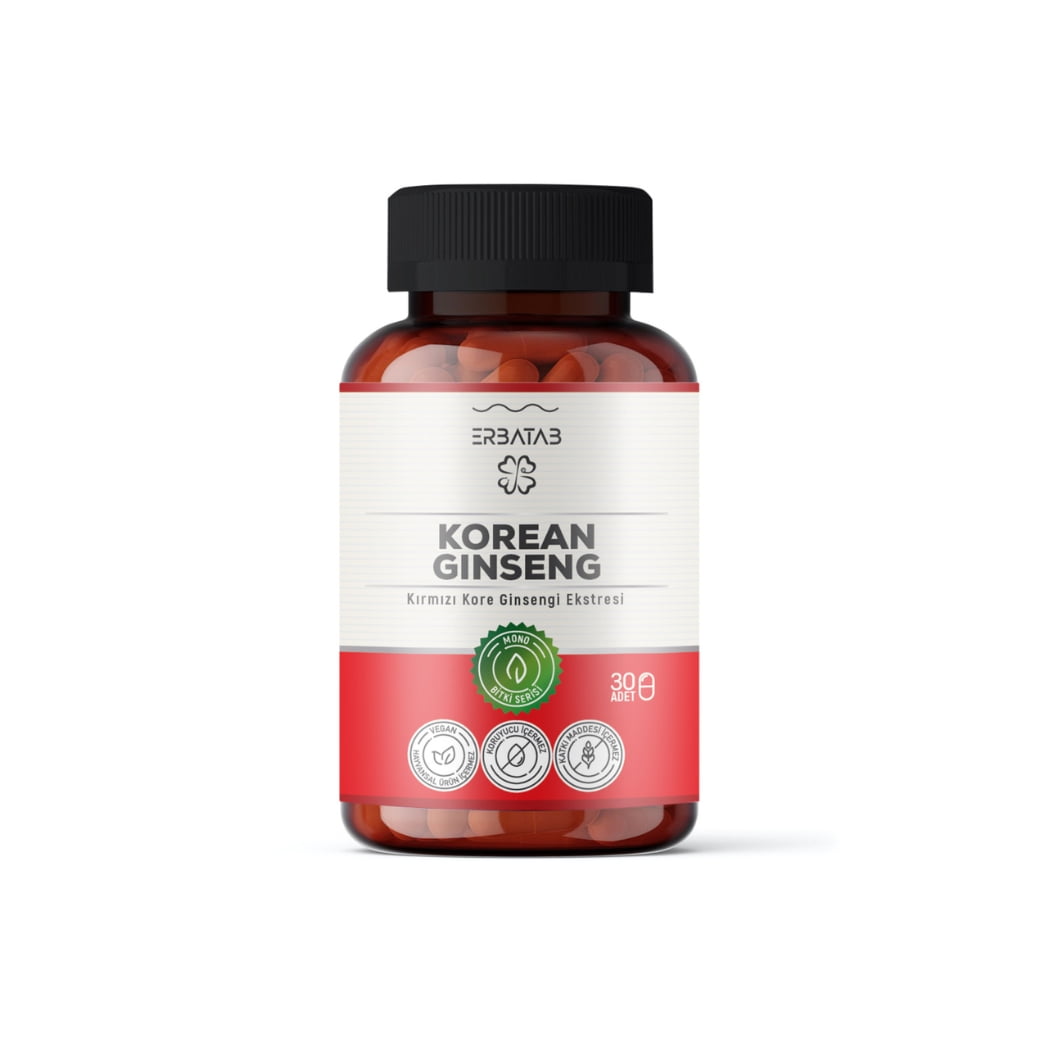 Erbatab Korean Ginseng | Kırmızı Kore Ginsengi Ekstresi – shifaah