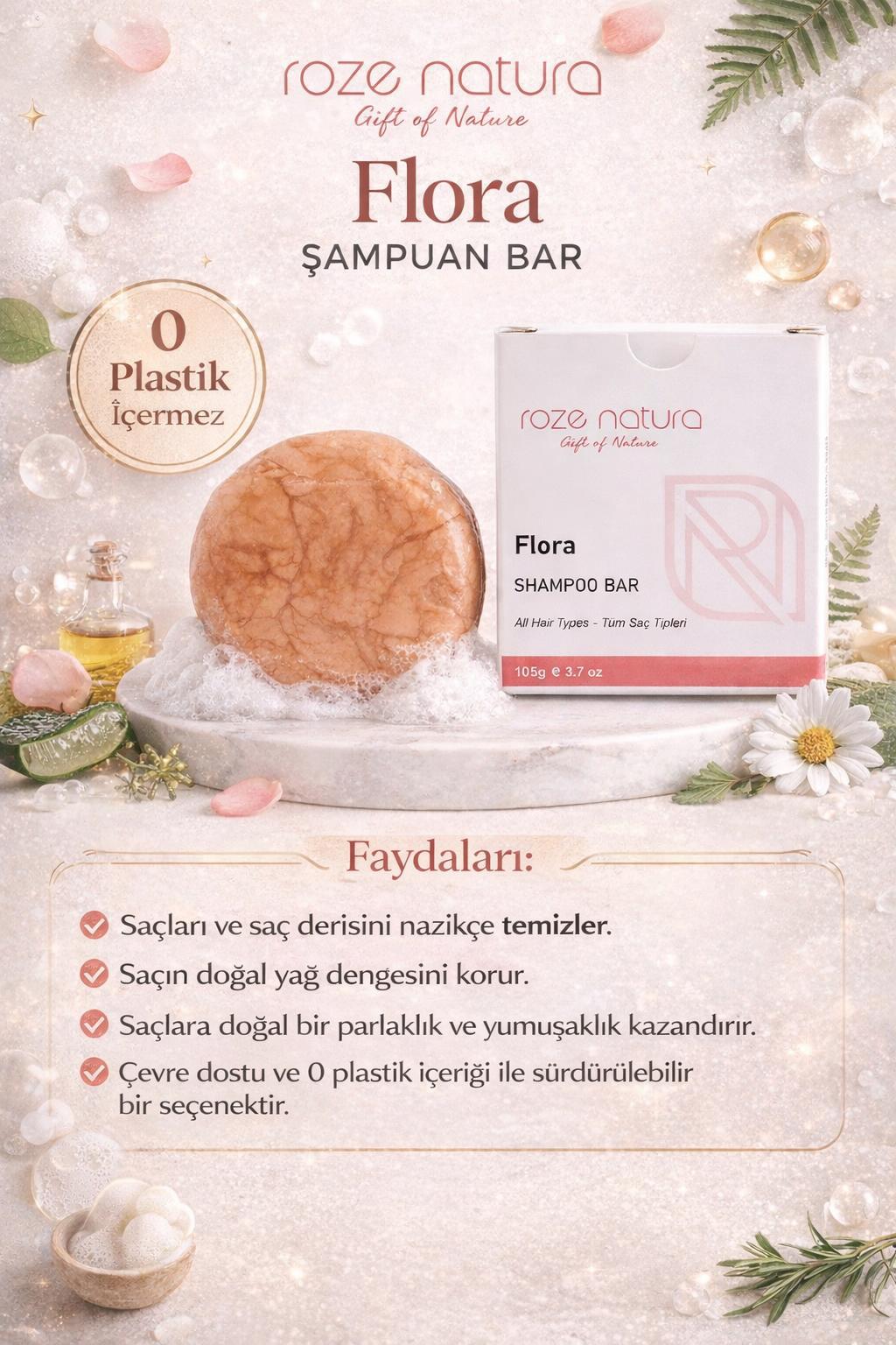 Flora Katı Şampuan 105 gr