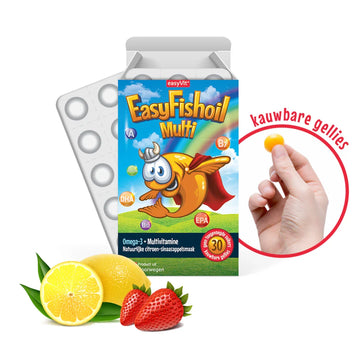 EasyFishoil Multi – Çocuklar İçin Omega-3 ve Multivitamin | 30 Çiğnenebilir Jel