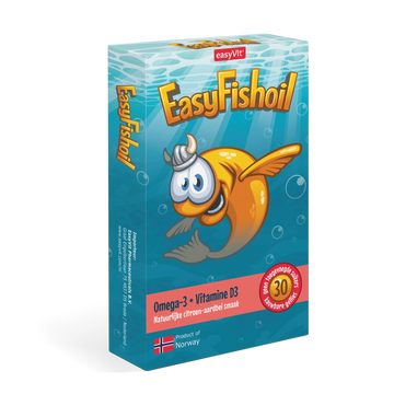 EasyFishoil Kids Omega-3 & D3 – Çocuklar İçin Çilek Aromalı Balık Yağı | 30 Çiğnenebilir Jel