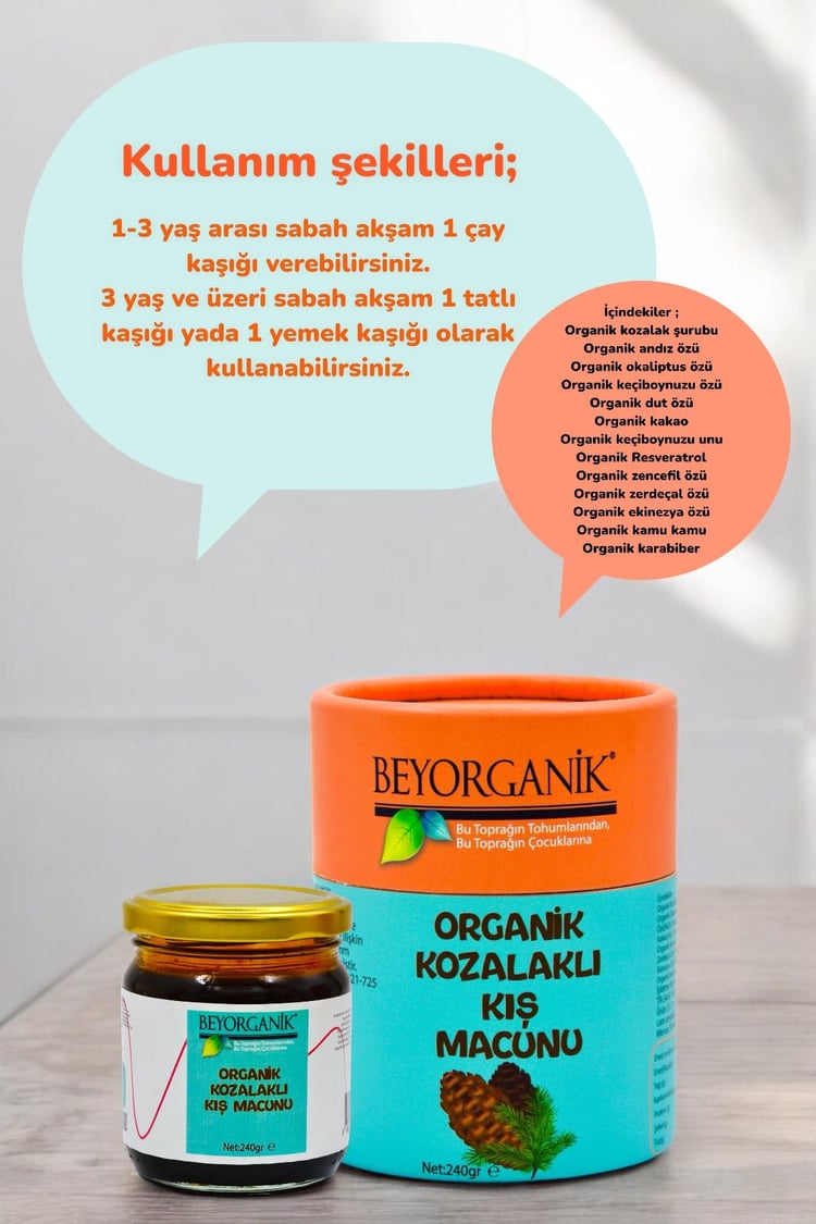 Organik Kozalaklı Kış Macunu 240gr (PESTİSİT VE AĞIR METAL ANALİZLİ)