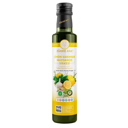 Zühre Ana Limon Sarımsak Maydanoz Sirkesi Doğal Fermantasyon
